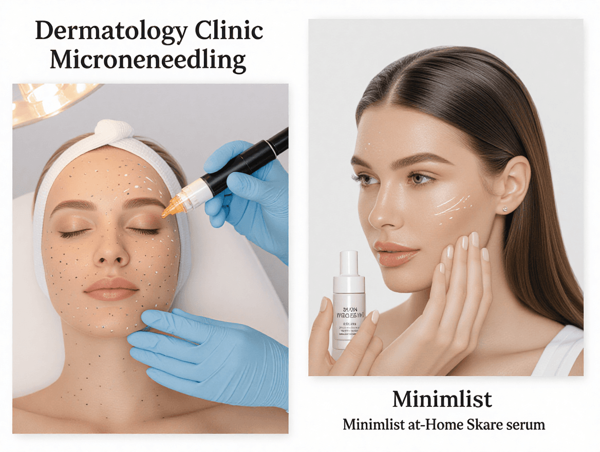Comparison of in-clinic exosome microneedling versus at-home topical skincare