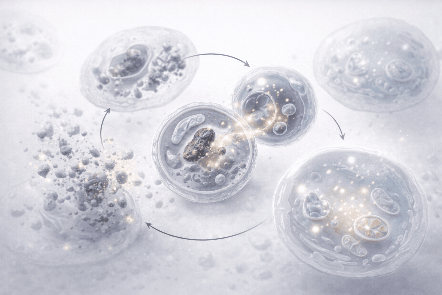 Autophagy and metabolic recovery concept during fasting