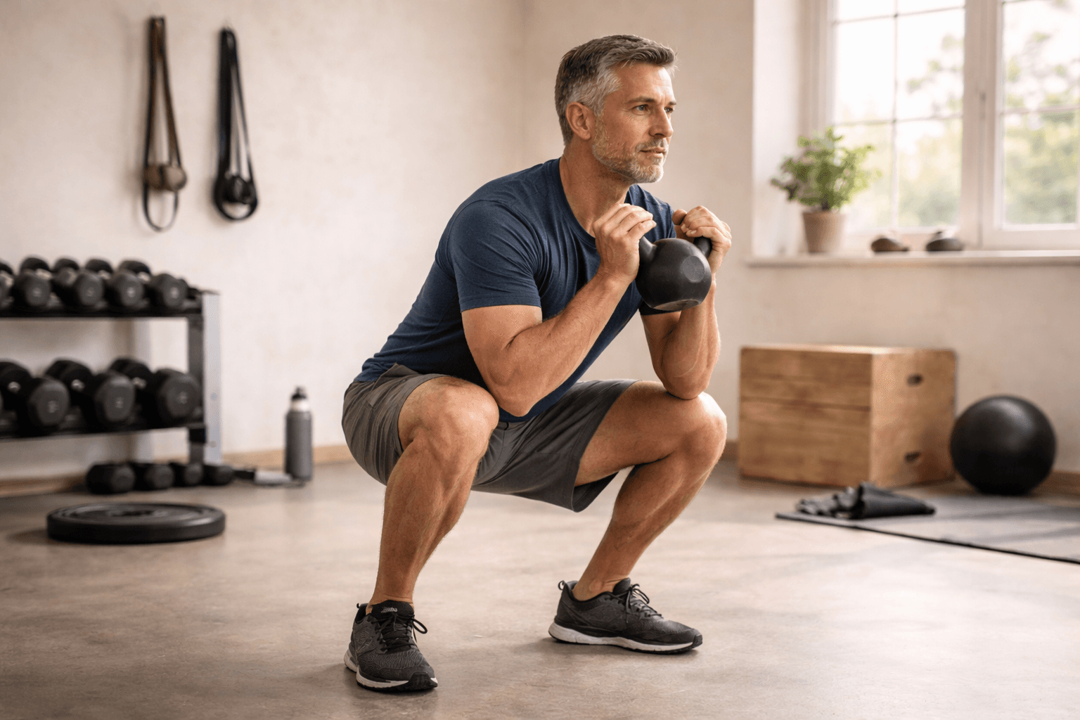 Strength training movement supporting long-term healthspan