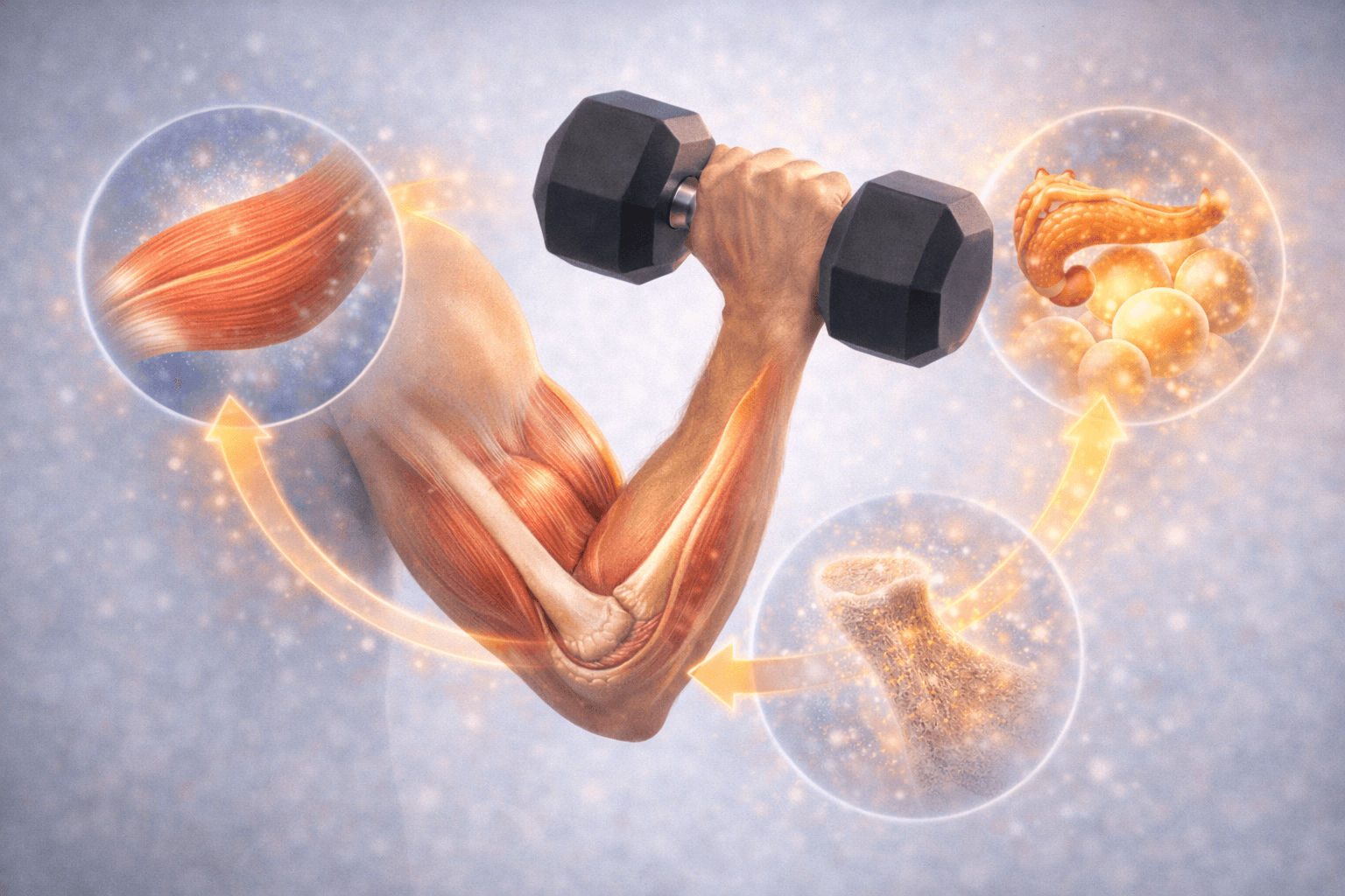 Muscle bone and metabolic benefits from resistance training