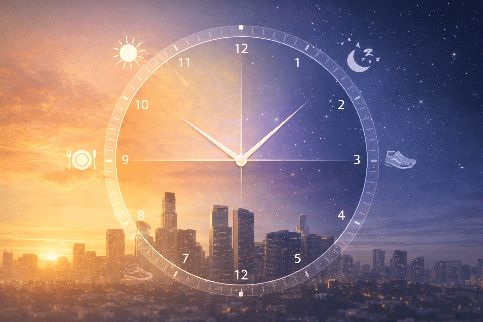 Circadian clock and daily routine timing for longevity